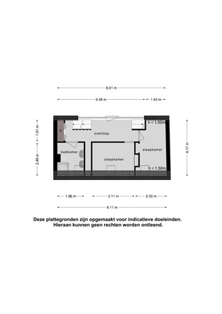 Plattegrond - Langestraat 36, 4542 AG Hoek - 1e verdieping.jpg